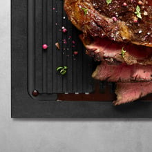 Black Cut & Serve Chopping Board